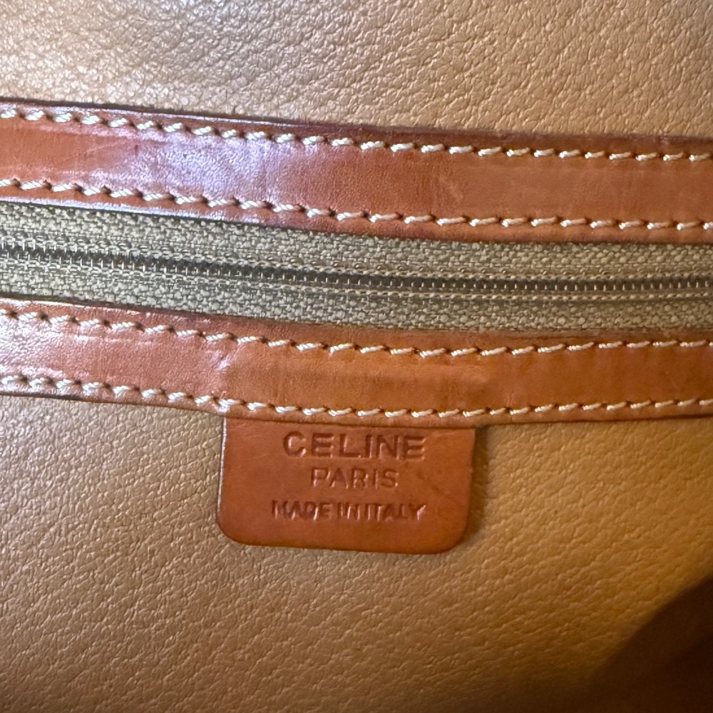 Celine Authentic Brown Dome Satchel Handbag - Brown - Picture 3 of 16